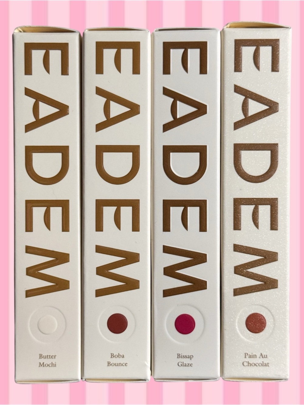 EADEM Lip Balm Bundle Butter Mochi Boba Bounce Bissap Pain Au Chocolat